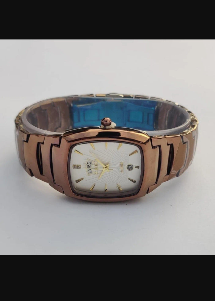 men,s golden chain watch