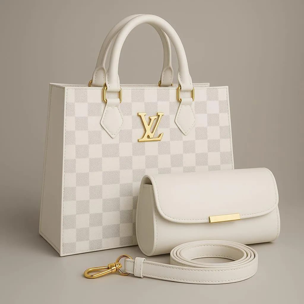 women,s pu leather textured hand bag set