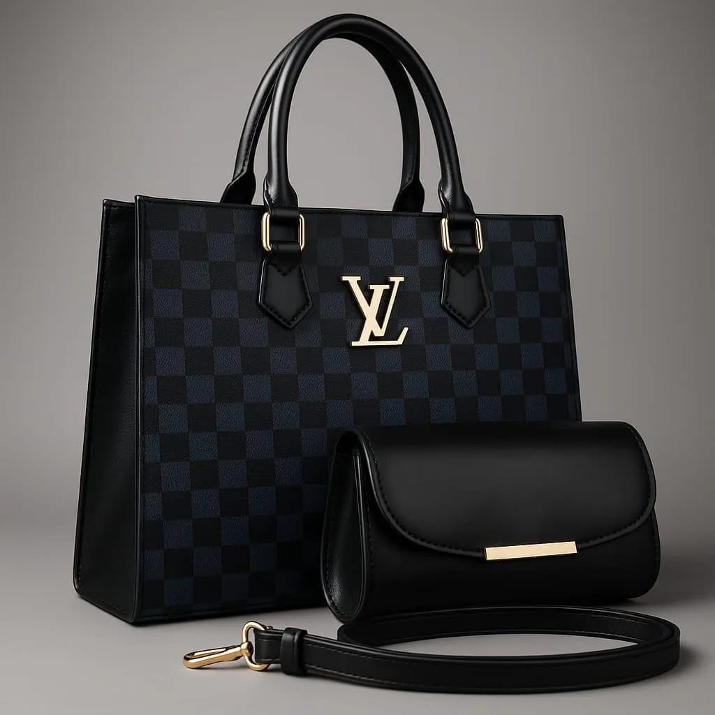 women,s pu leather textured hand bag set