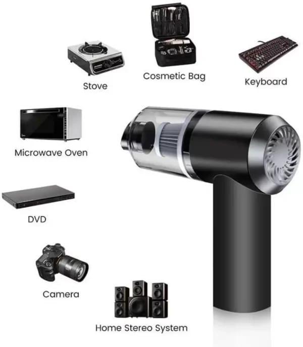 Portable Mini Vacuum Cleaner – Rechargeable & Powerful Suction for Home, Car & Office